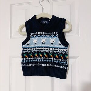The Children’s Place Easter Bunny Spring Sweater Vest (9-12m)